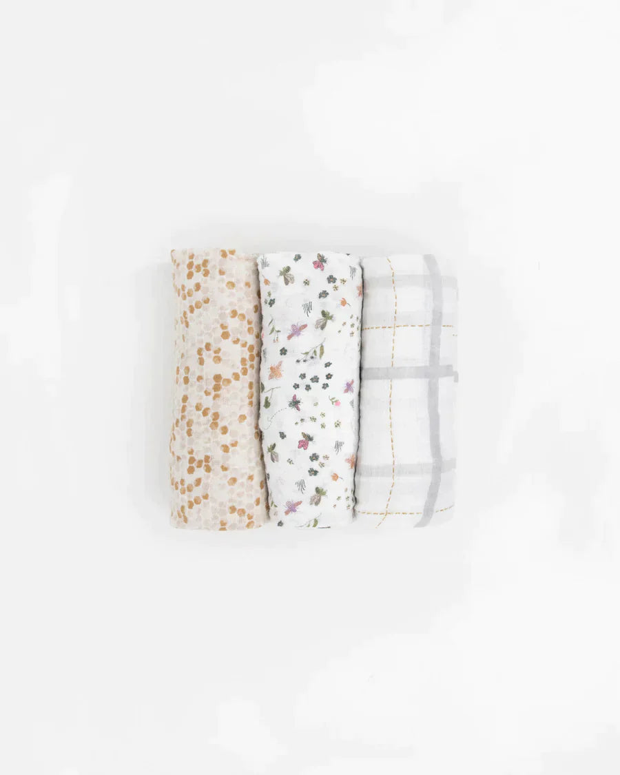 Cotton Muslin Swaddle Blanket Set