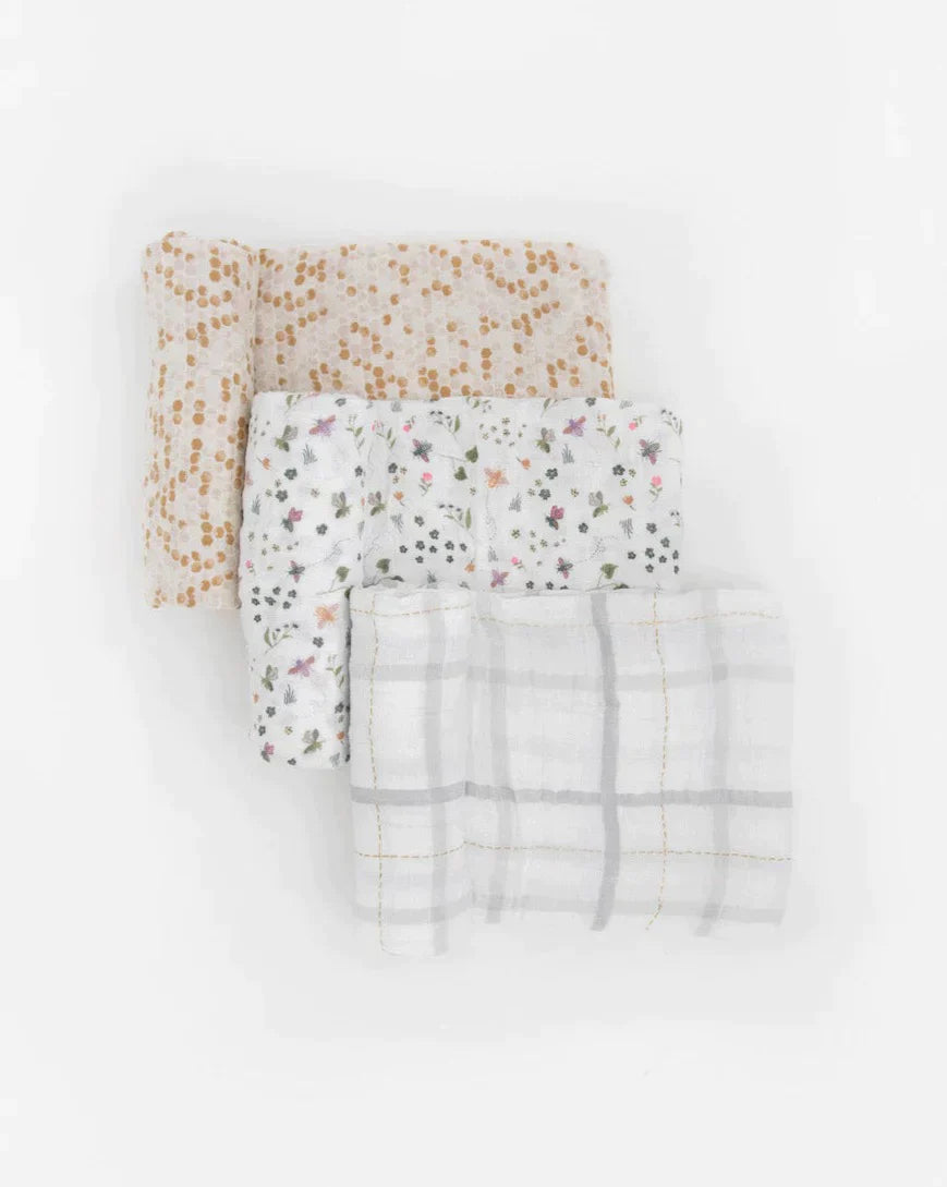 Cotton Muslin Swaddle Blanket Set
