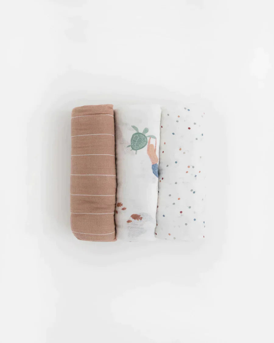 Cotton Muslin Swaddle Blanket Set