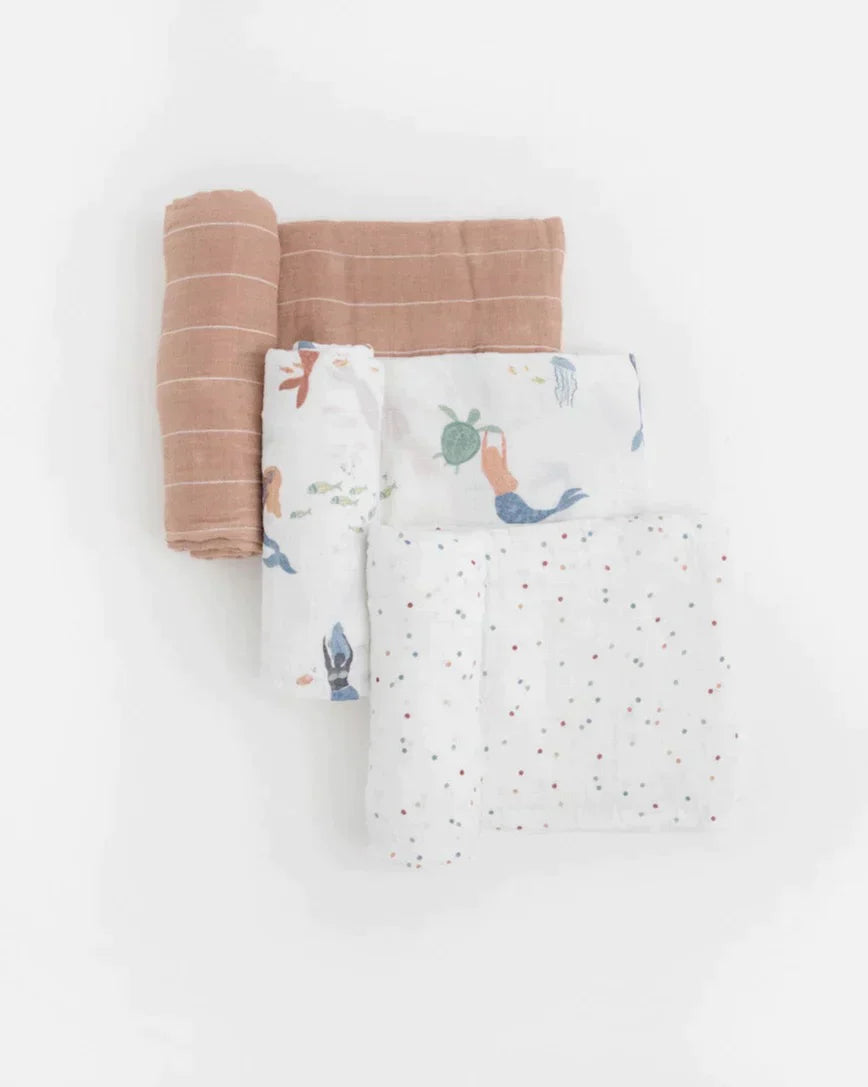 Cotton Muslin Swaddle Blanket Set