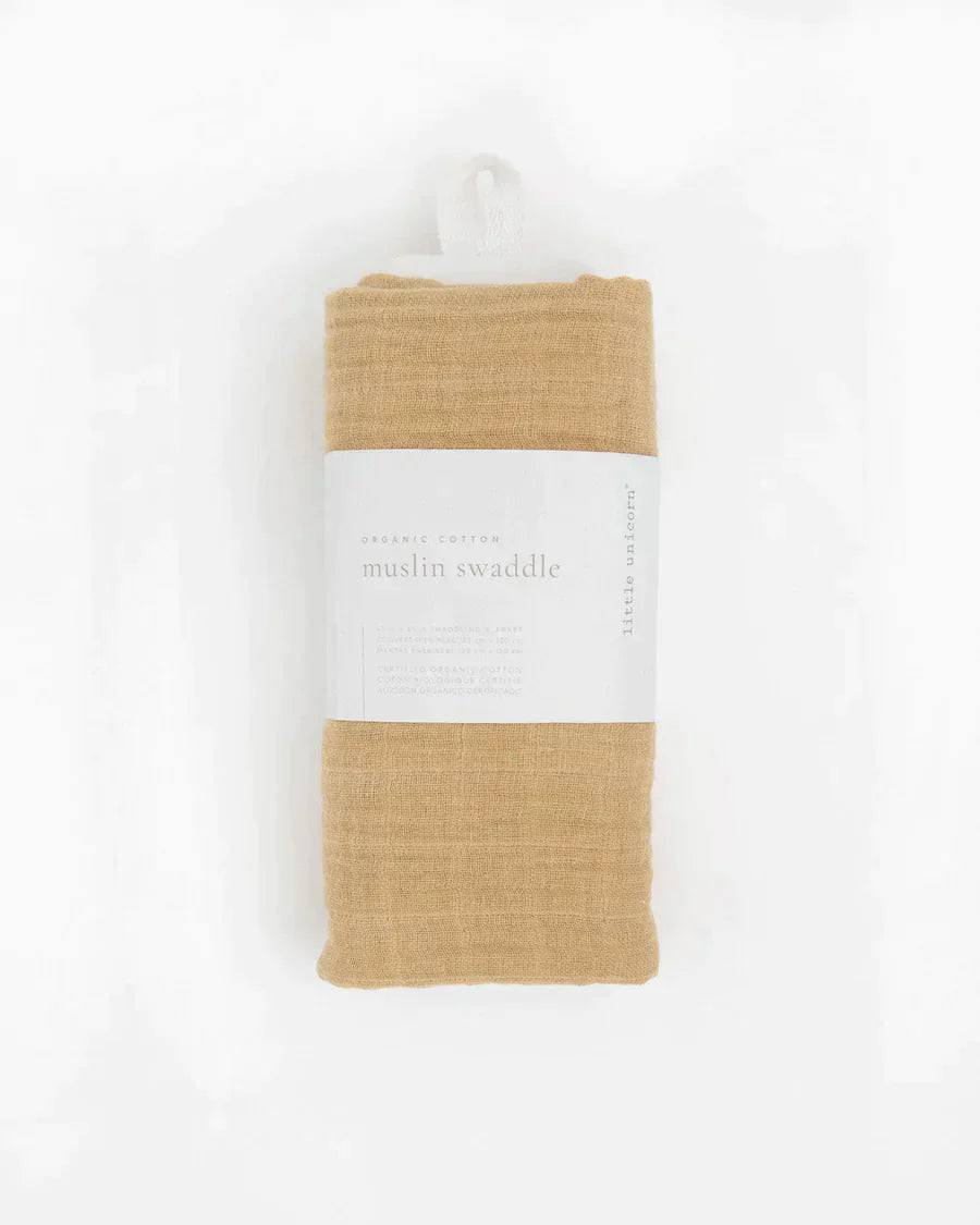 Organic Cotton Muslin Swaddle Blanket