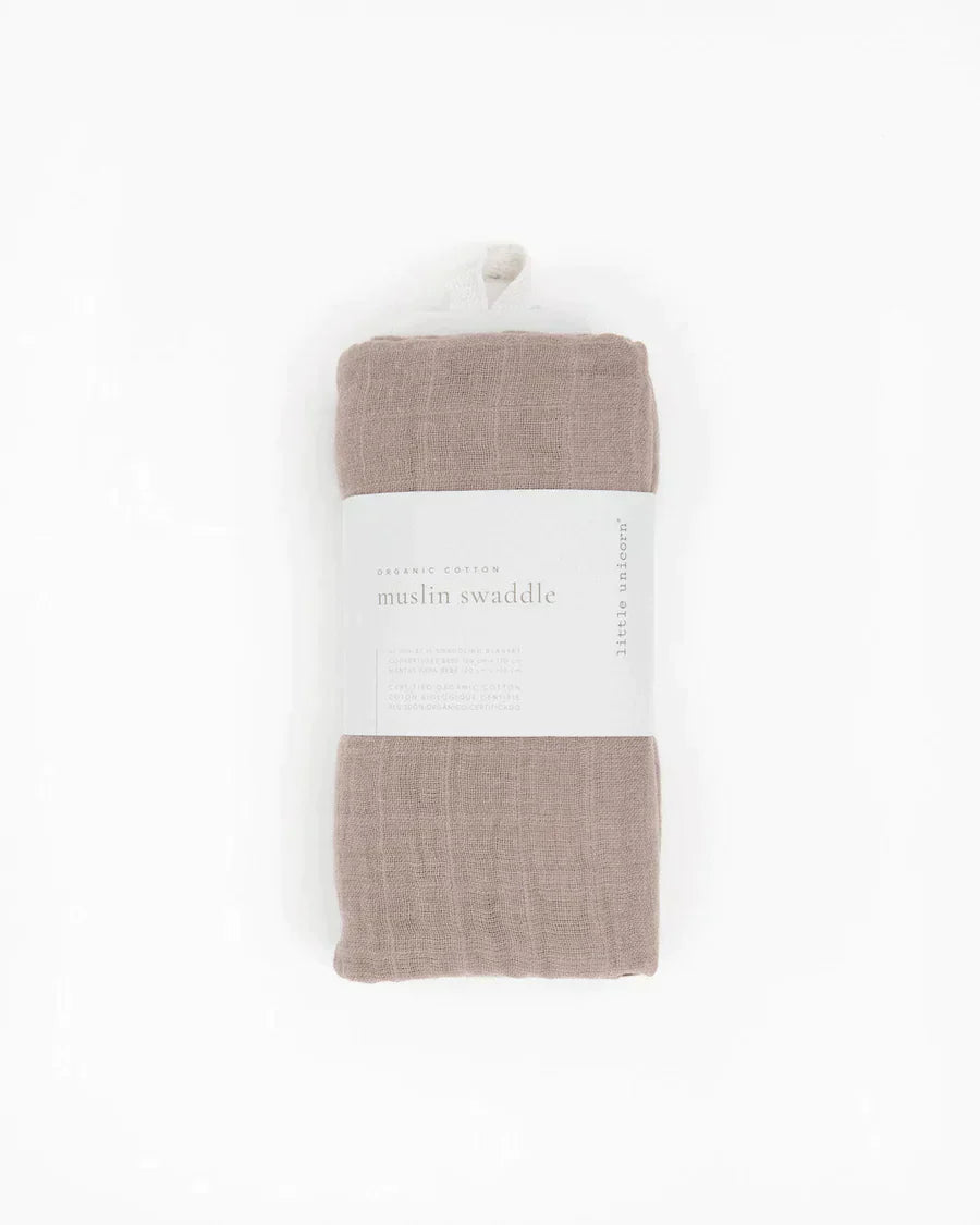 Organic Cotton Muslin Swaddle Blanket