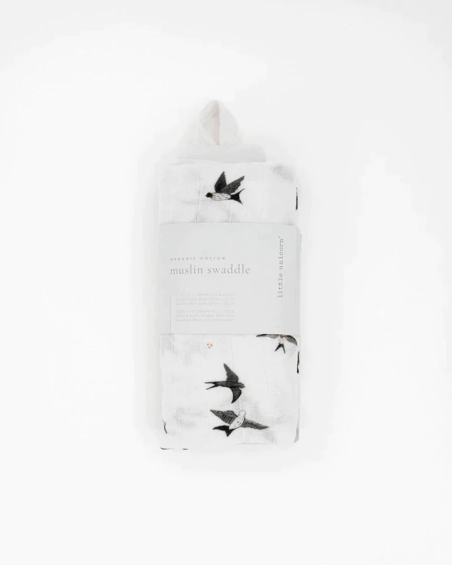 Organic Cotton Muslin Swaddle Blanket