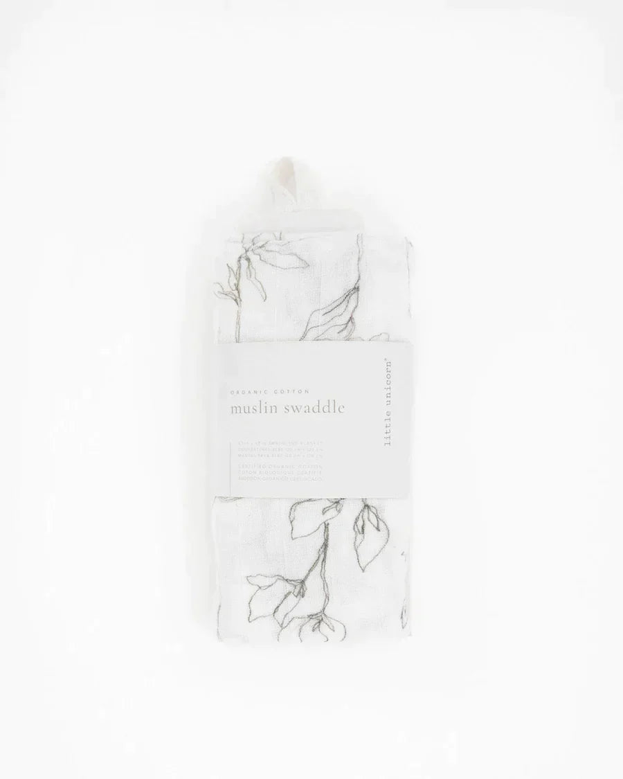 Organic Cotton Muslin Swaddle Blanket
