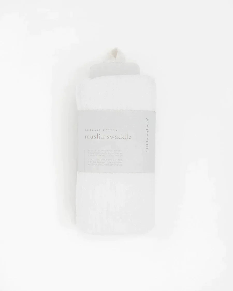 Organic Cotton Muslin Swaddle Blanket