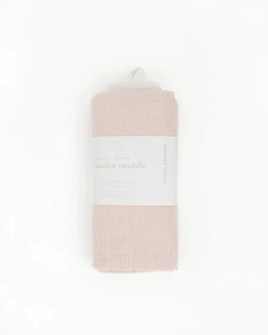 Organic Cotton Muslin Swaddle Blanket