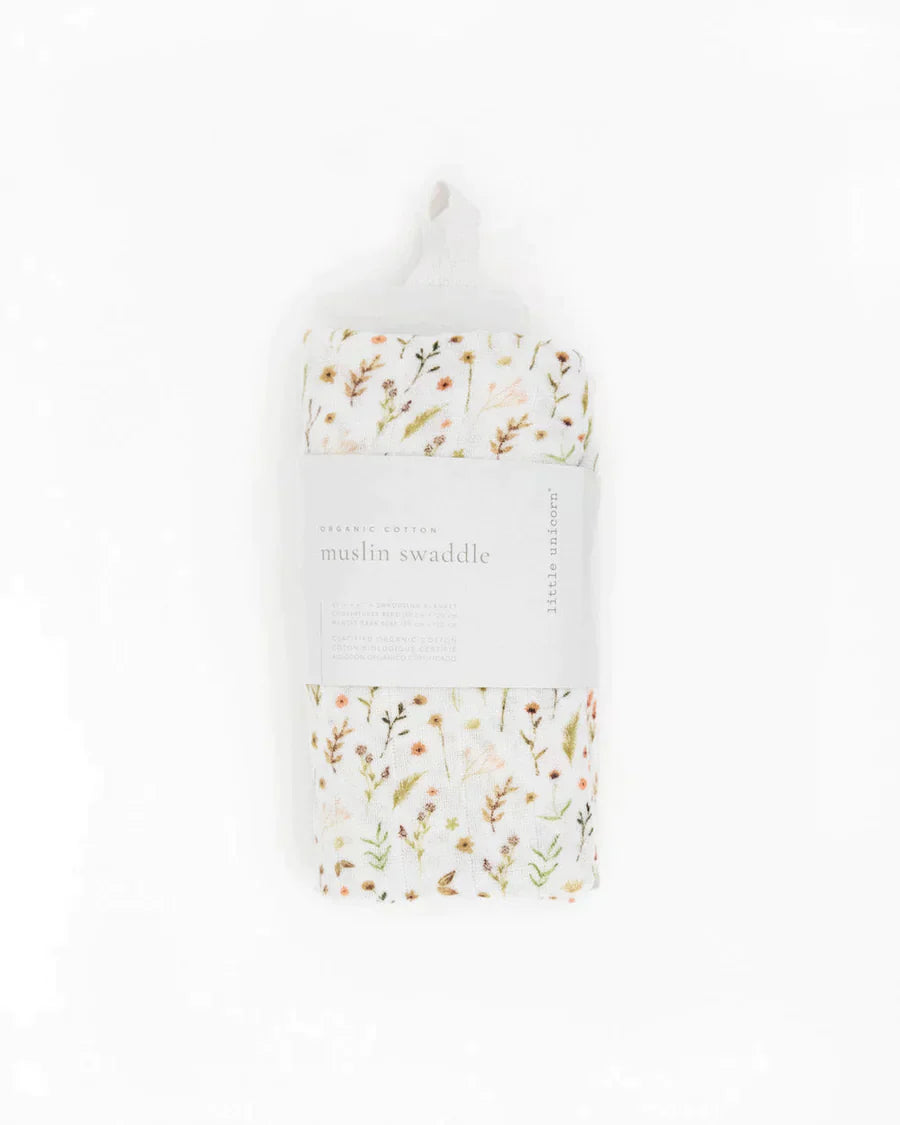 Organic Cotton Muslin Swaddle Blanket