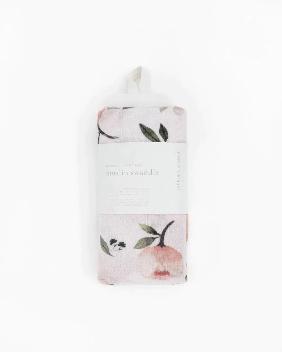 Organic Cotton Muslin Swaddle Blanket