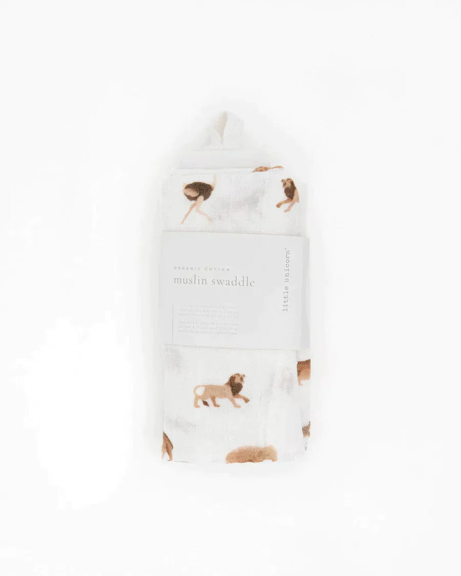 Organic Cotton Muslin Swaddle Blanket