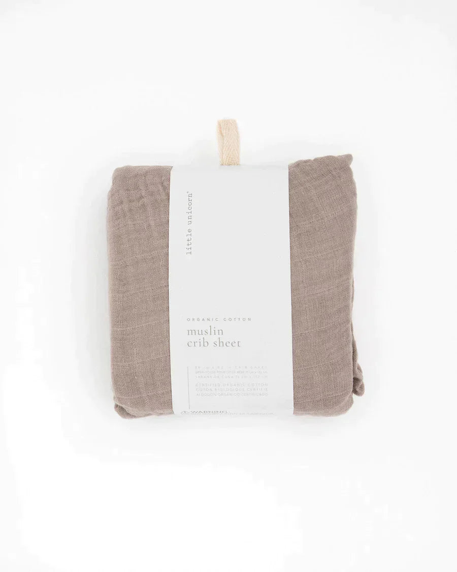 Organic Cotton Muslin Crib Sheet
