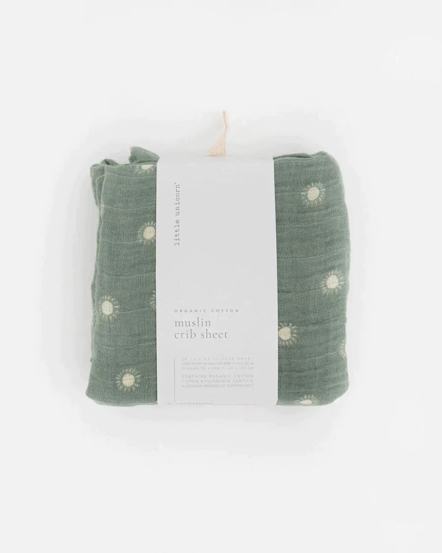Organic Cotton Muslin Crib Sheet