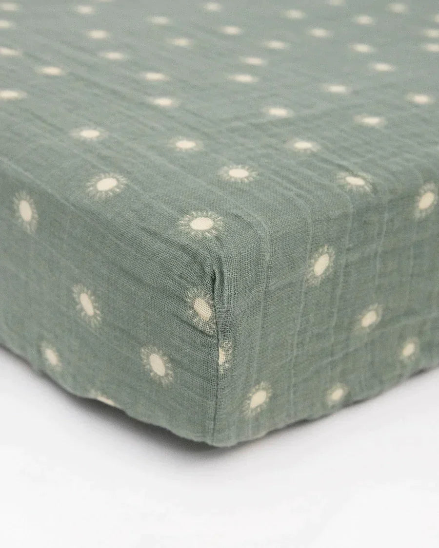 Organic Cotton Muslin Crib Sheet