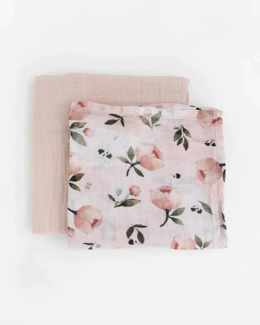 Organic Cotton Muslin Swaddle Blanket Set