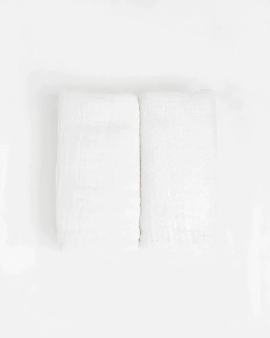 Organic Cotton Muslin Swaddle Blanket Set