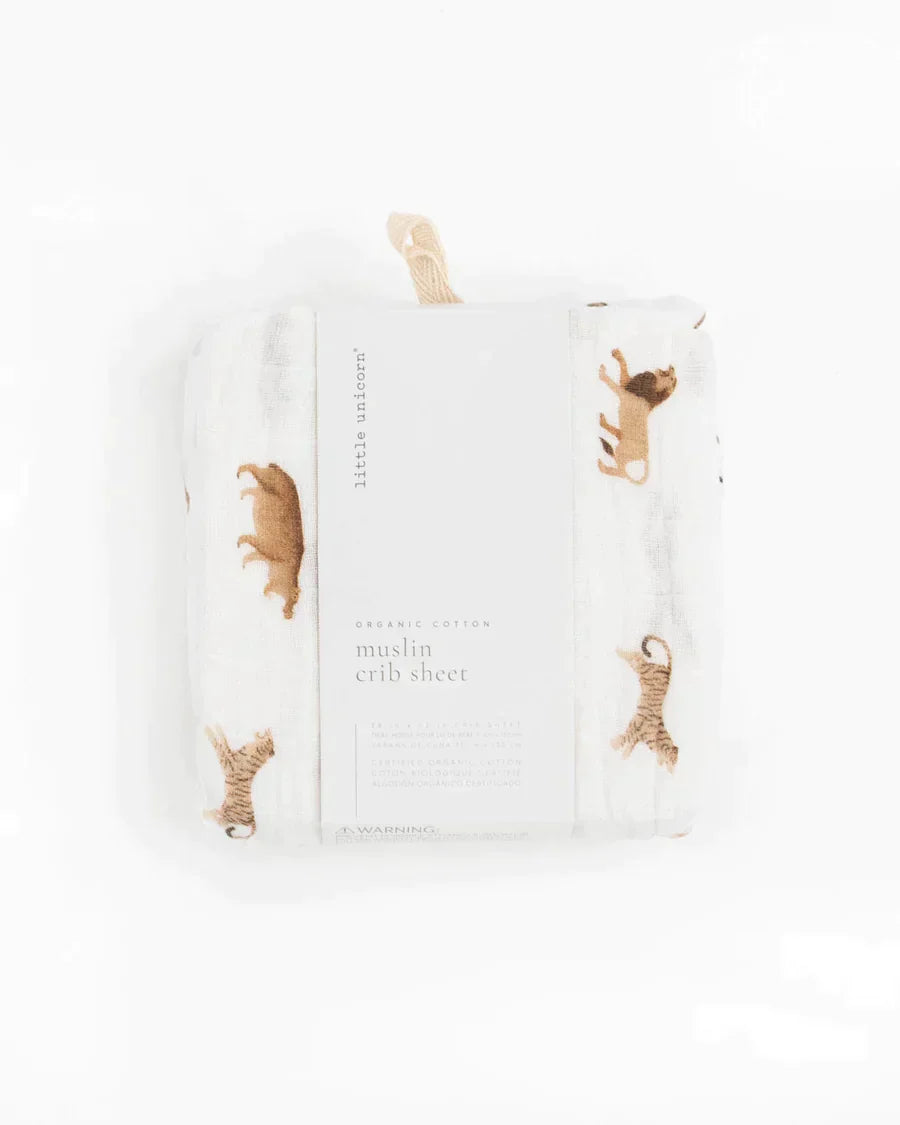 Organic Cotton Muslin Crib Sheet