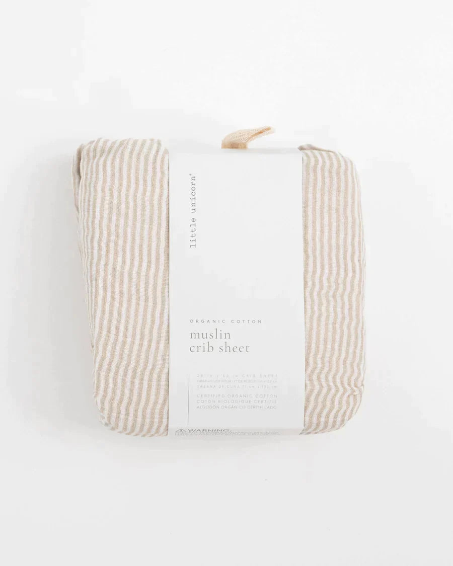 Organic Cotton Muslin Crib Sheet