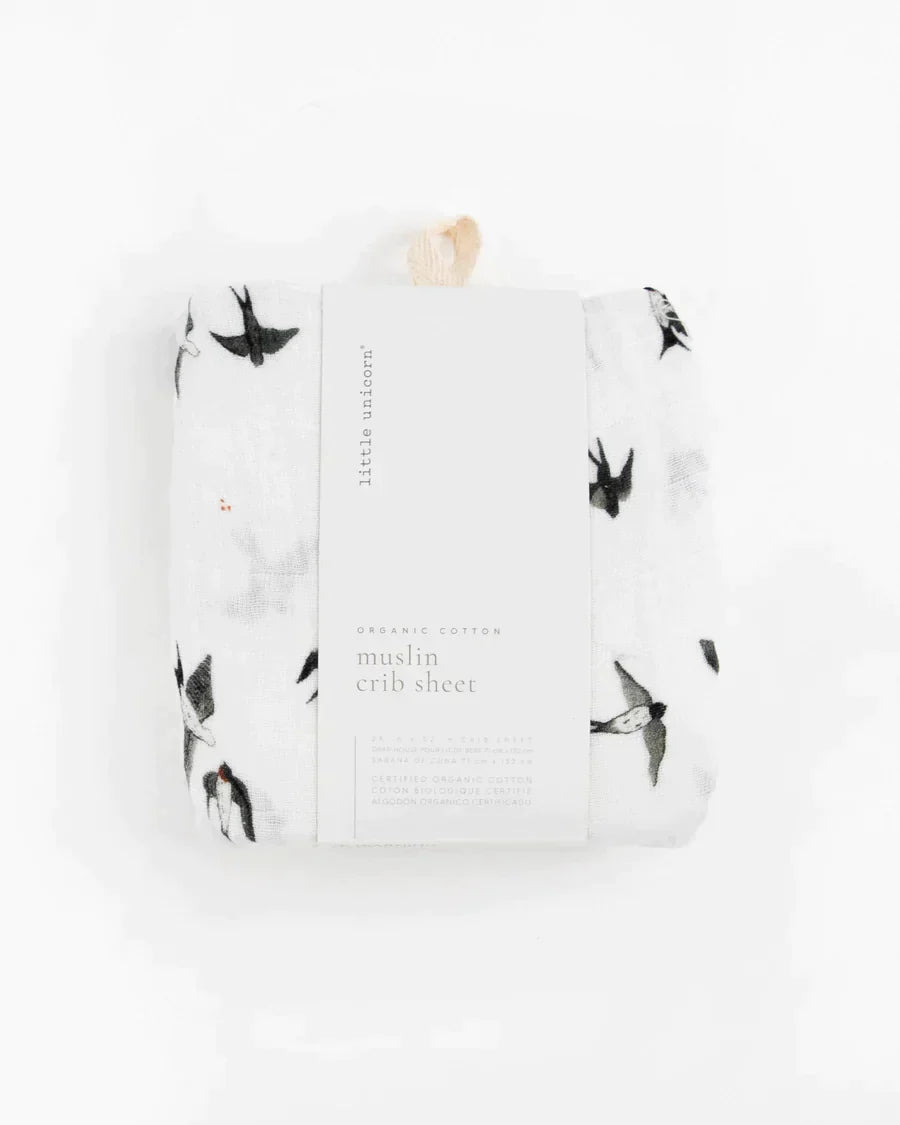Organic Cotton Muslin Crib Sheet