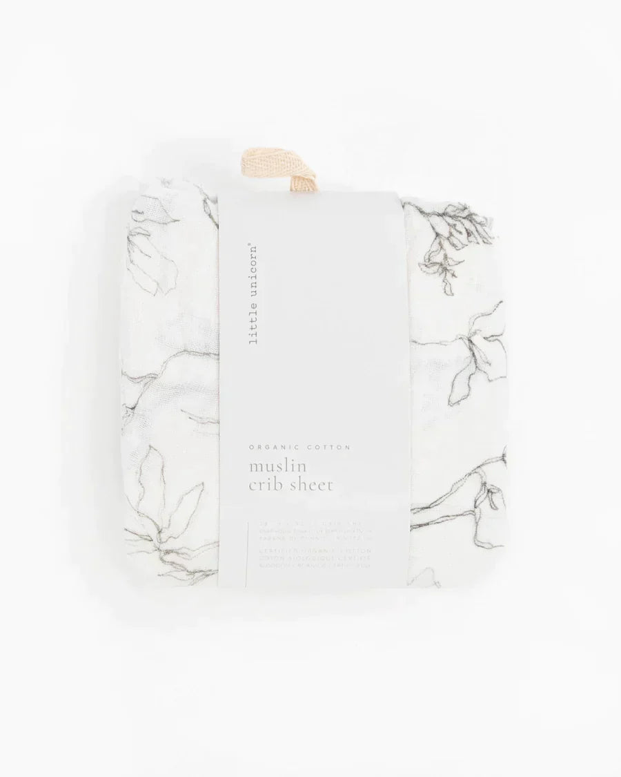 Organic Cotton Muslin Crib Sheet