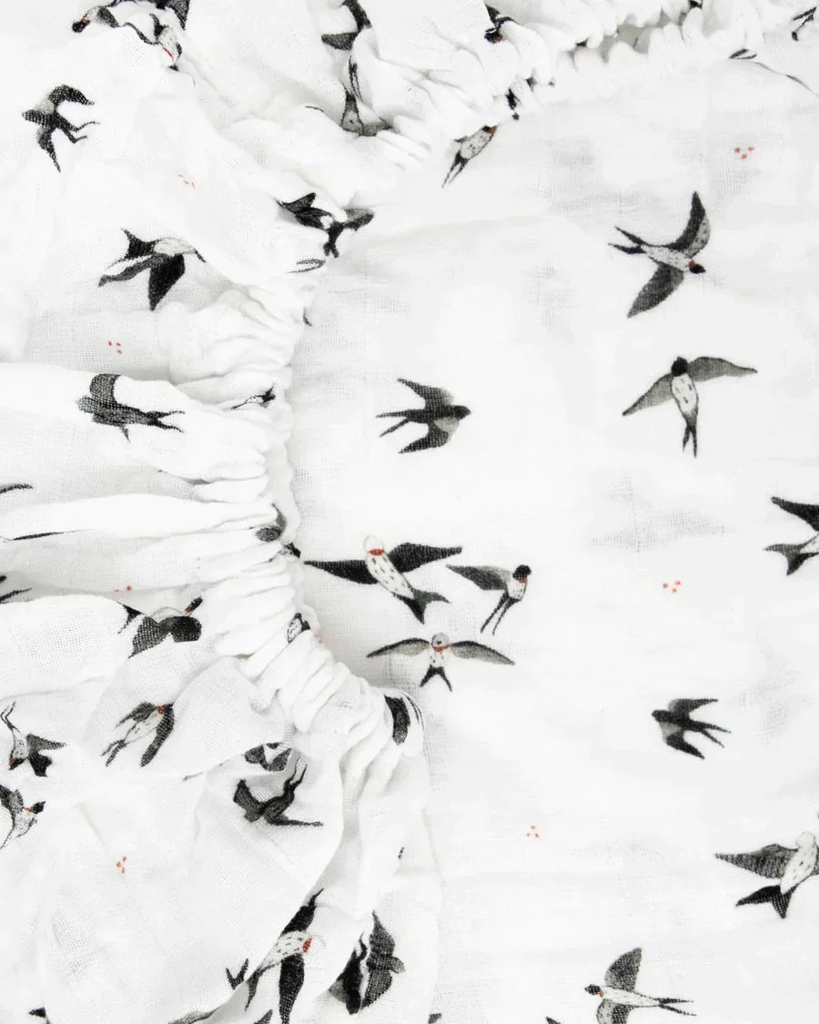 Organic Cotton Muslin Crib Sheet