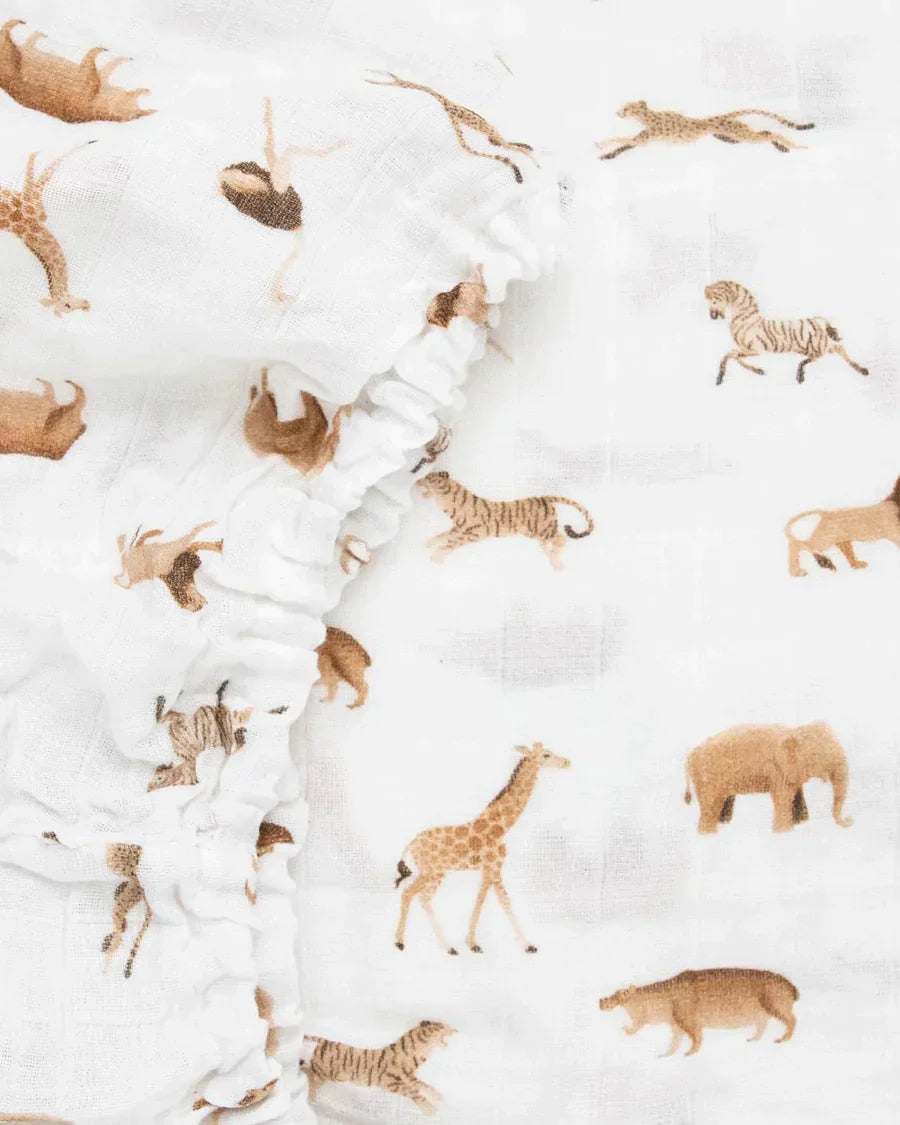 Organic Cotton Muslin Crib Sheet