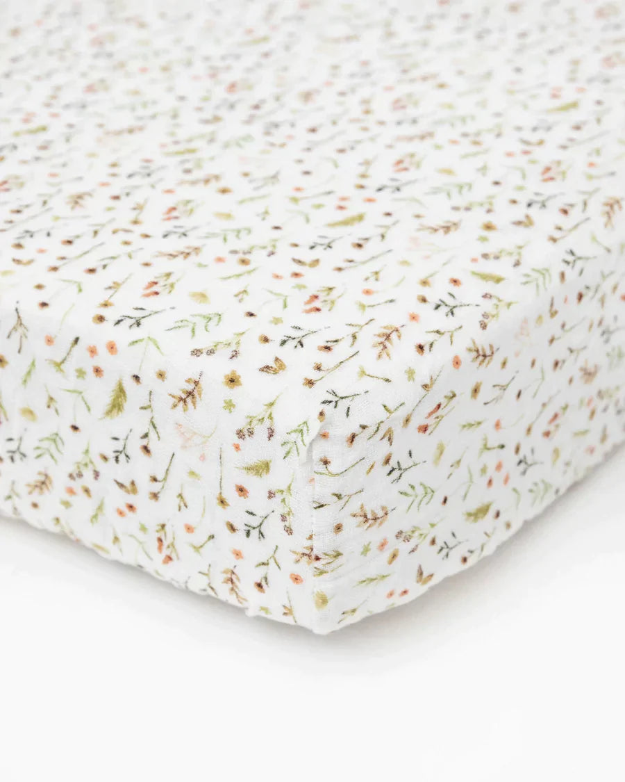 Organic Cotton Muslin Crib Sheet