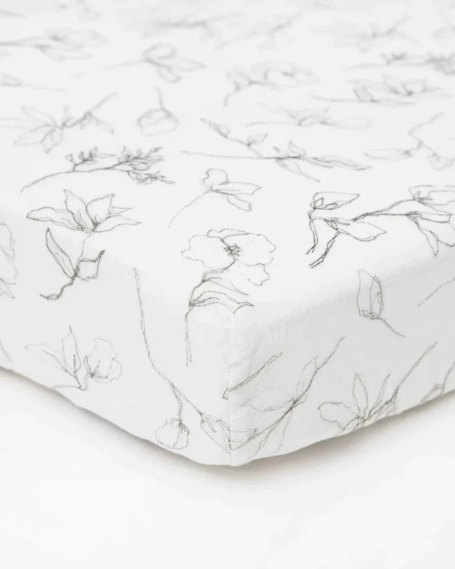 Organic Cotton Muslin Crib Sheet