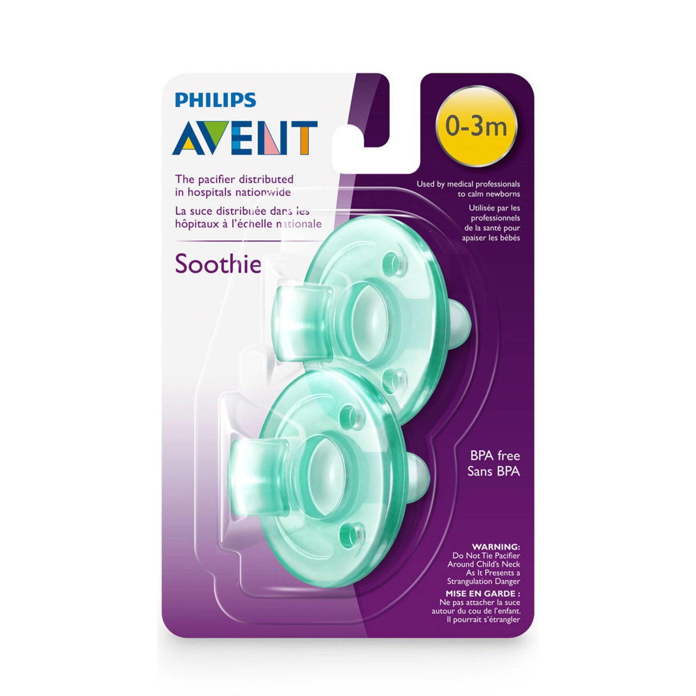 Soothie Pacifier 0-3m 2pk
