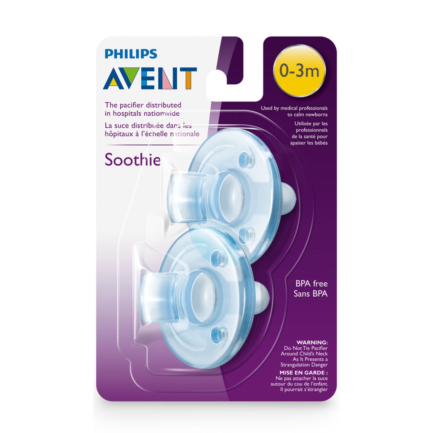 Soothie Pacifier 0-3m 2pk