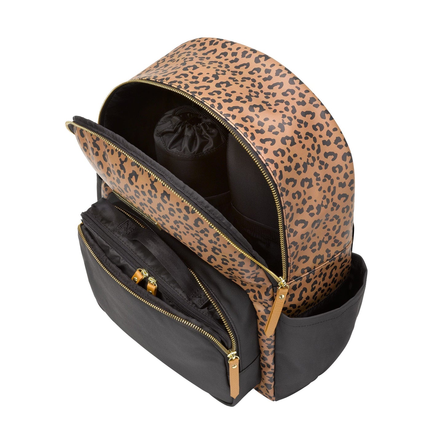 District Backpack 5 Piece Set - Leopard Leatherette