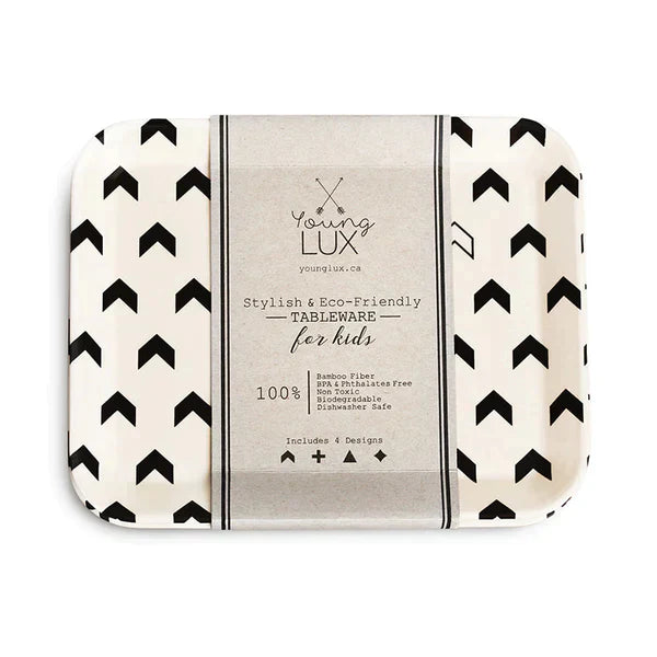 Bamboo Fiber Small Plate Set of 4