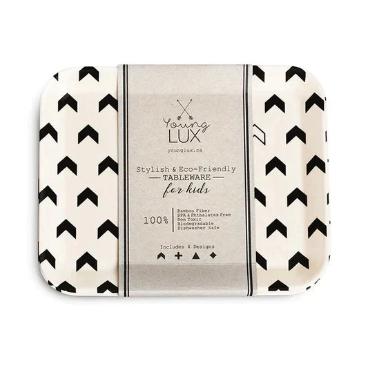 Bamboo Fiber Small Plate Set of 4