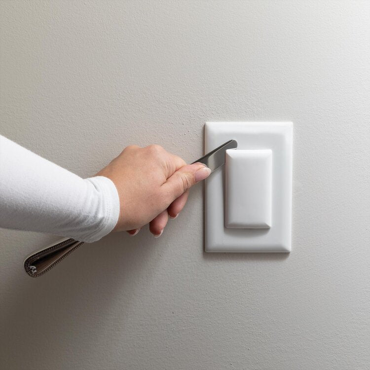 StayPut Double Outlet Plugs White