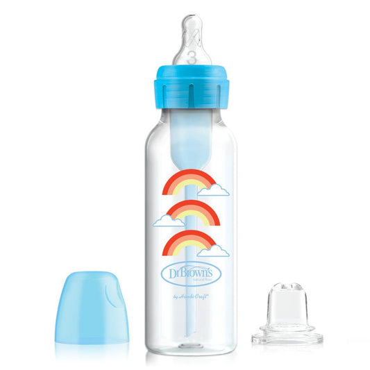 Natural Flow Anti-Colic Options+ Narrow Sippy Bottle Starter Kit, 8oz/250mL
