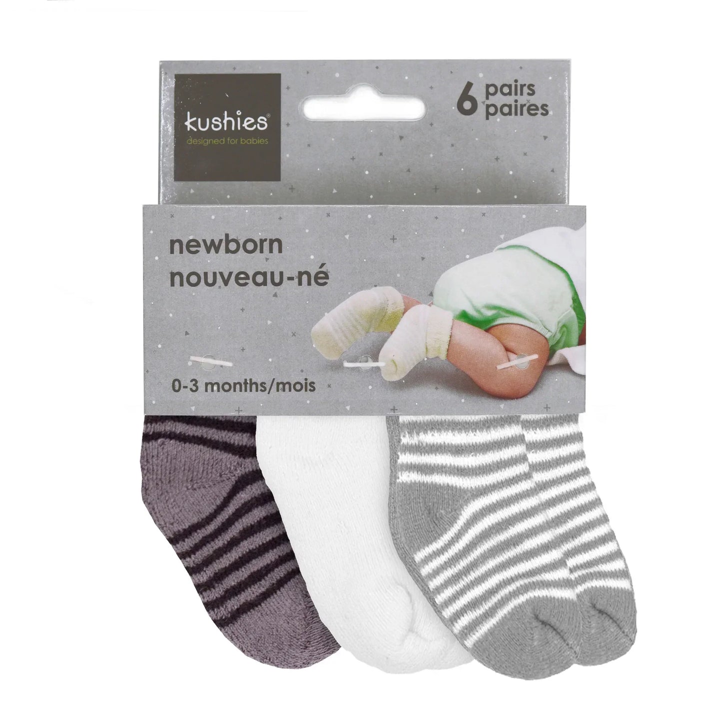 Newborn Socks 6 Pk