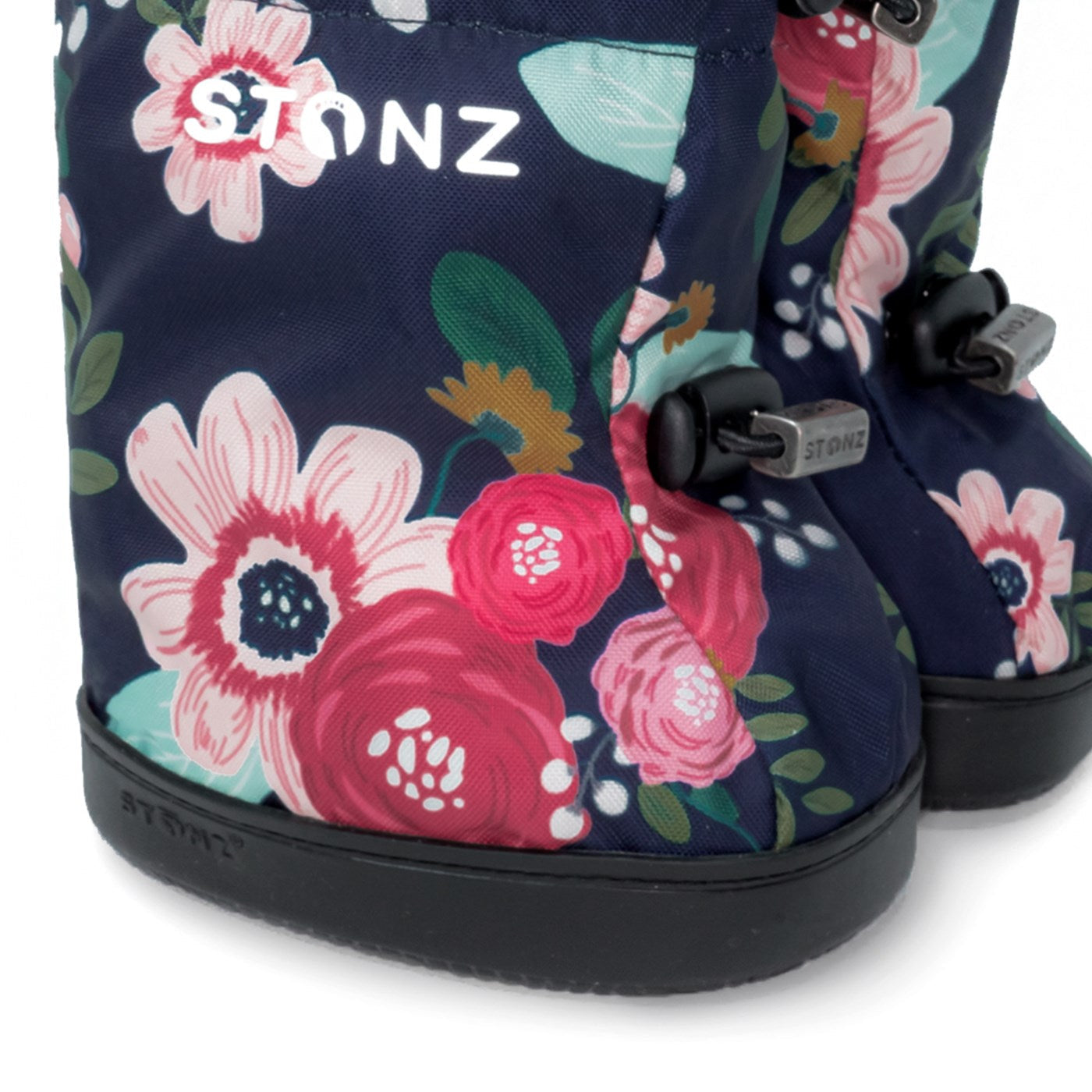 Toddler Booties -Wildflower Navy L