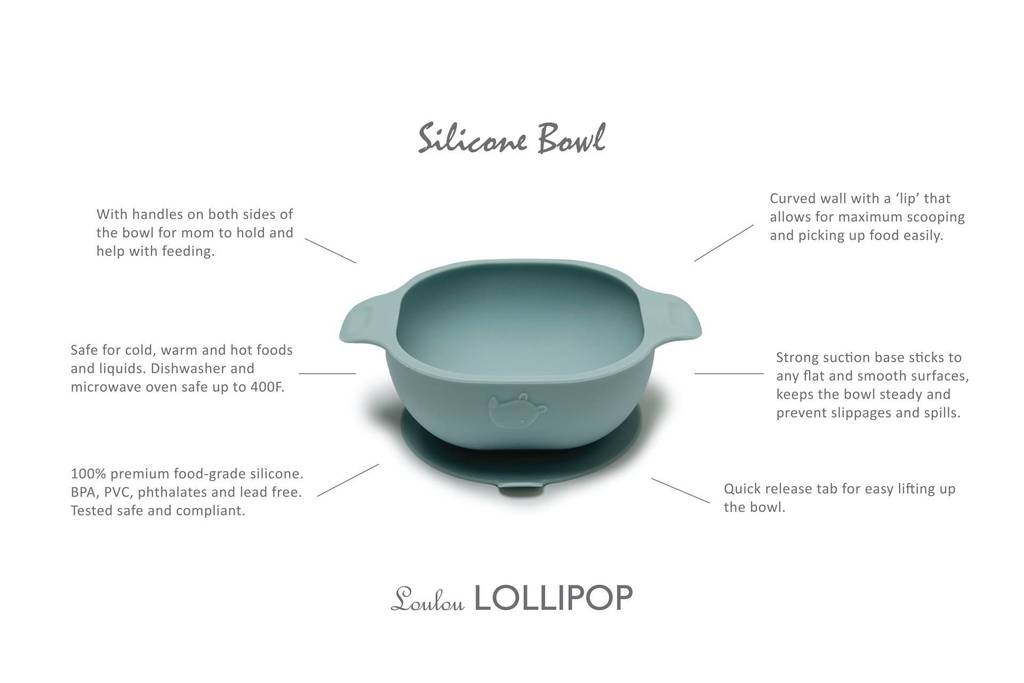 Loulou Lollipop Silicone Snack Bowl