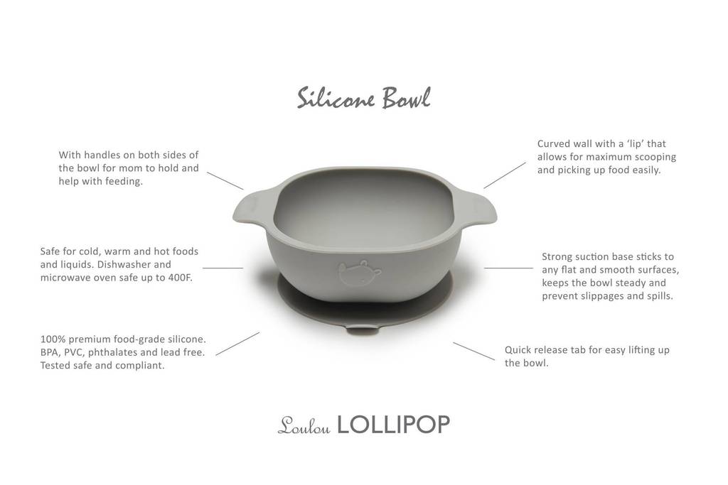 Loulou Lollipop Silicone Snack Bowl
