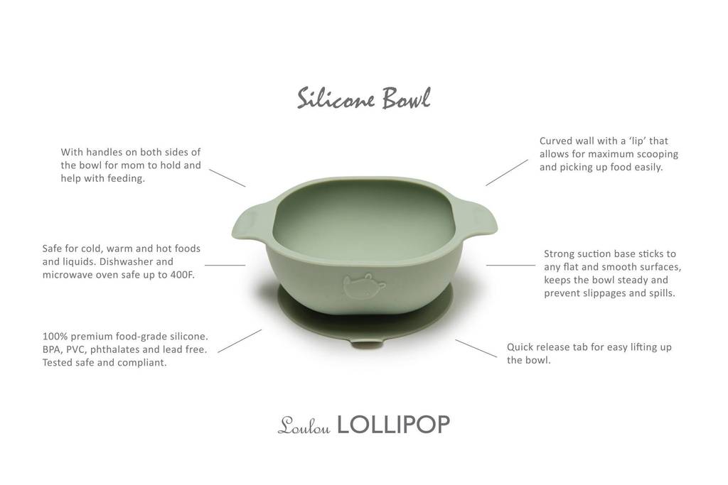 Loulou Lollipop Silicone Snack Bowl