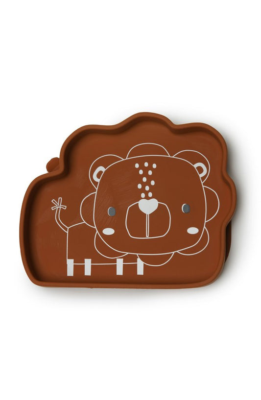 Silicone Suction Snack Plate Lion