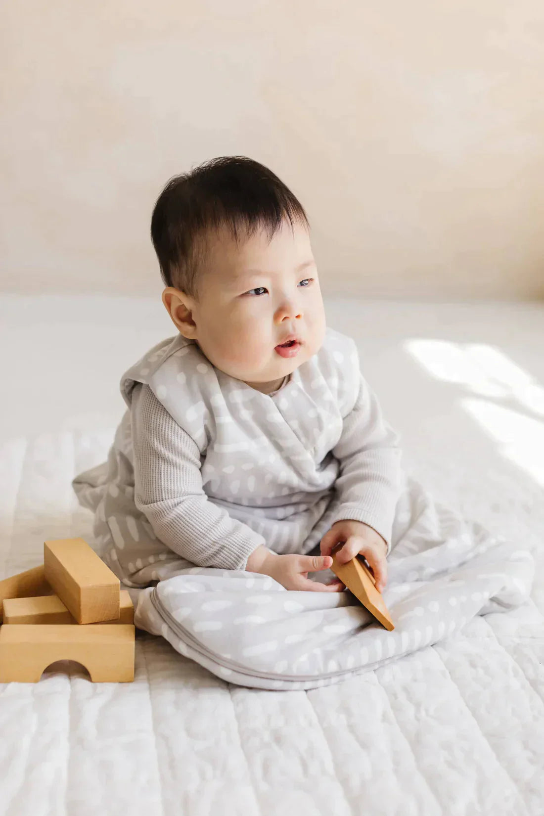 Sleep Bag 2.5 Tog Grey Mudcloth