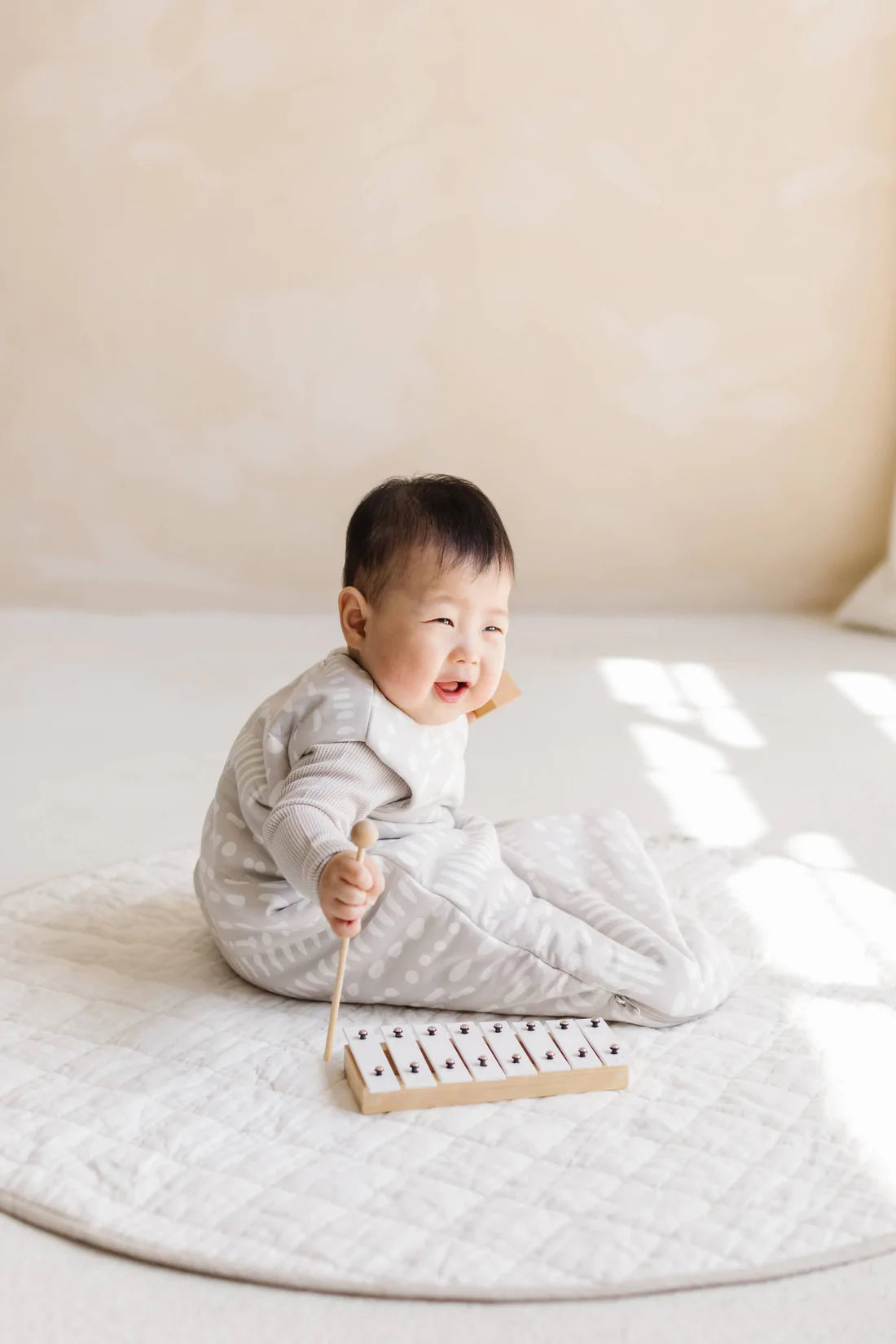 Sleep Bag 2.5 Tog Grey Mudcloth