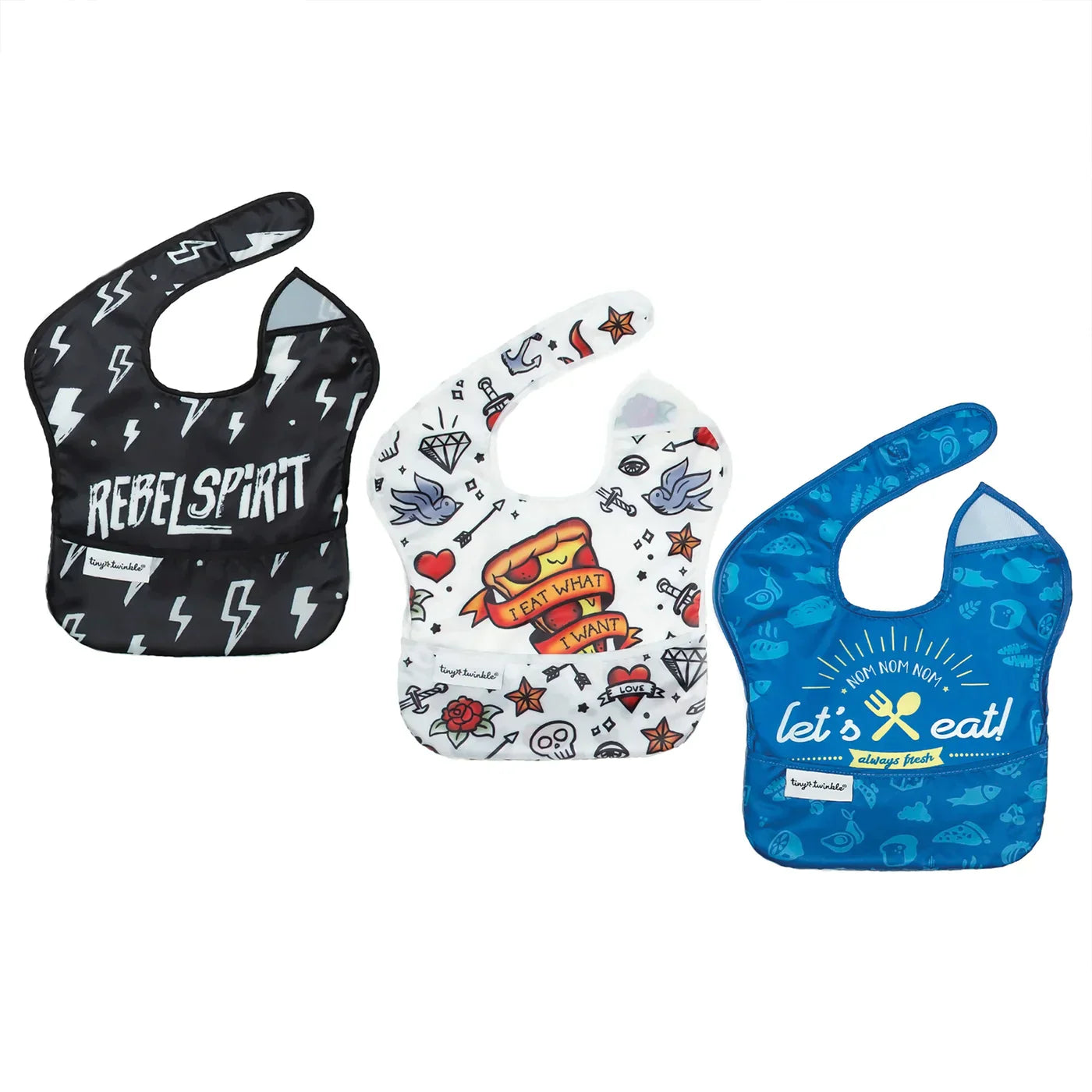Mess-proof Easy Bib 3PK