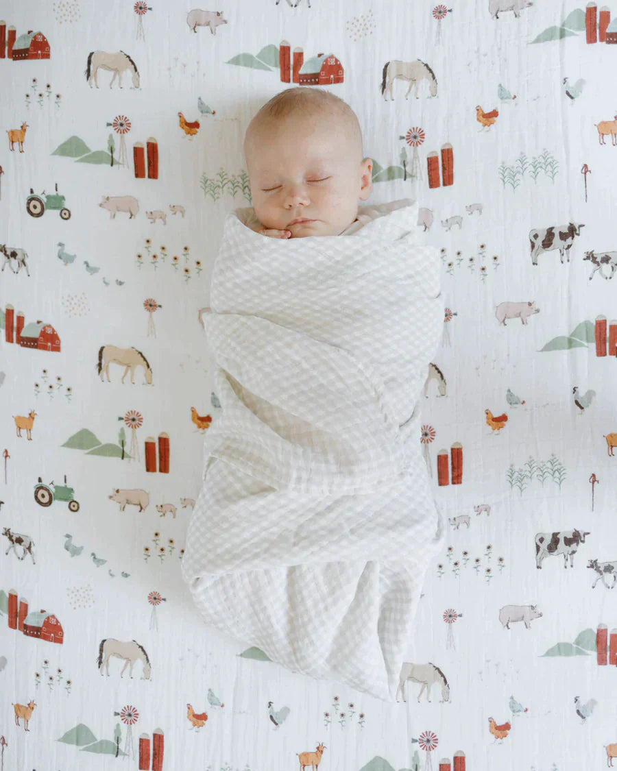 Cotton Muslin Swaddle Blanket Set