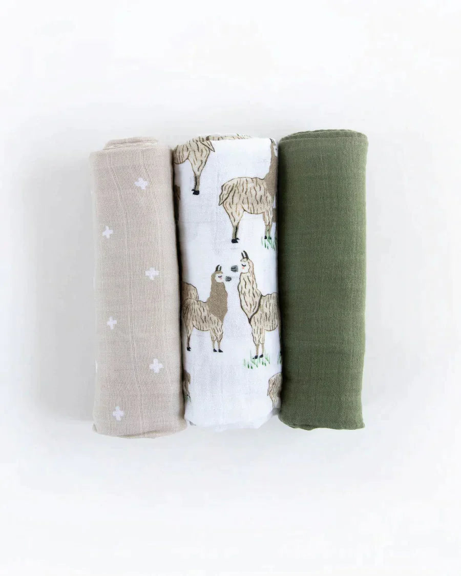 Cotton Muslin Swaddle Blanket Set