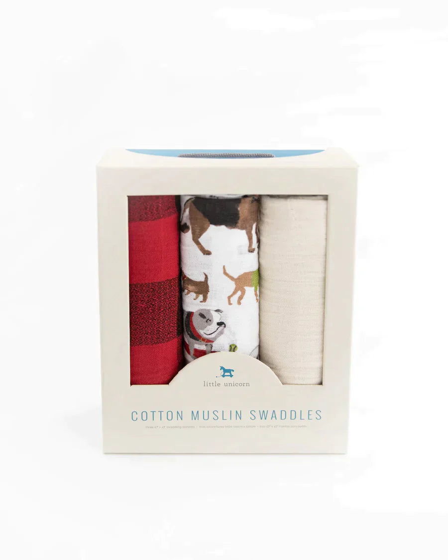 Cotton Muslin Swaddle Blanket Set