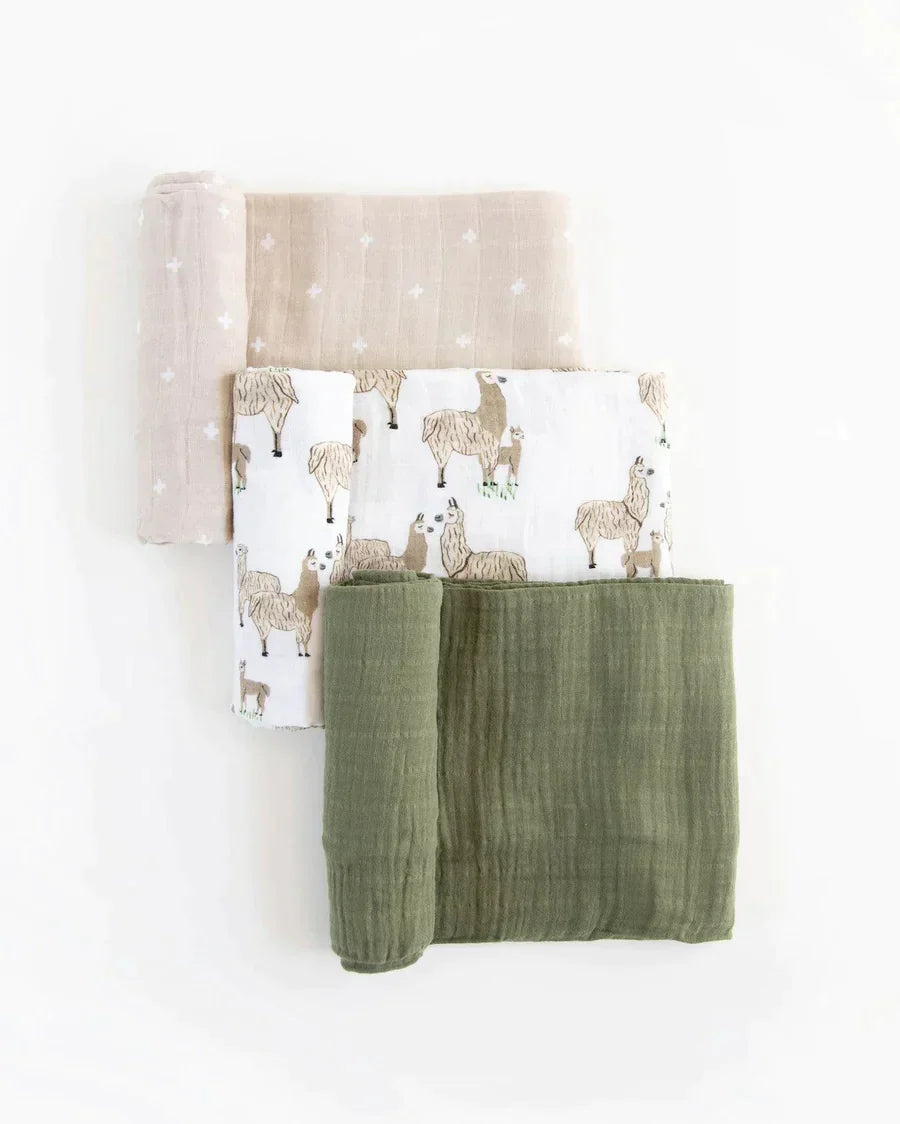 Cotton Muslin Swaddle Blanket Set