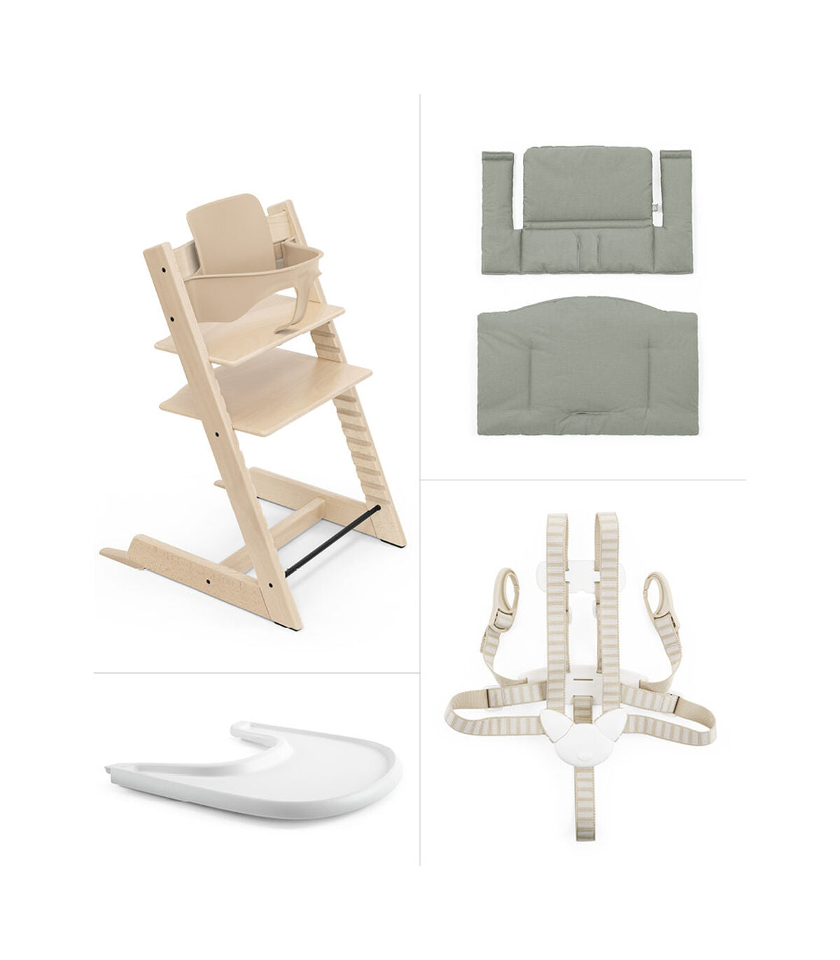 Tripp Trapp High Chair / Cushion / Tray