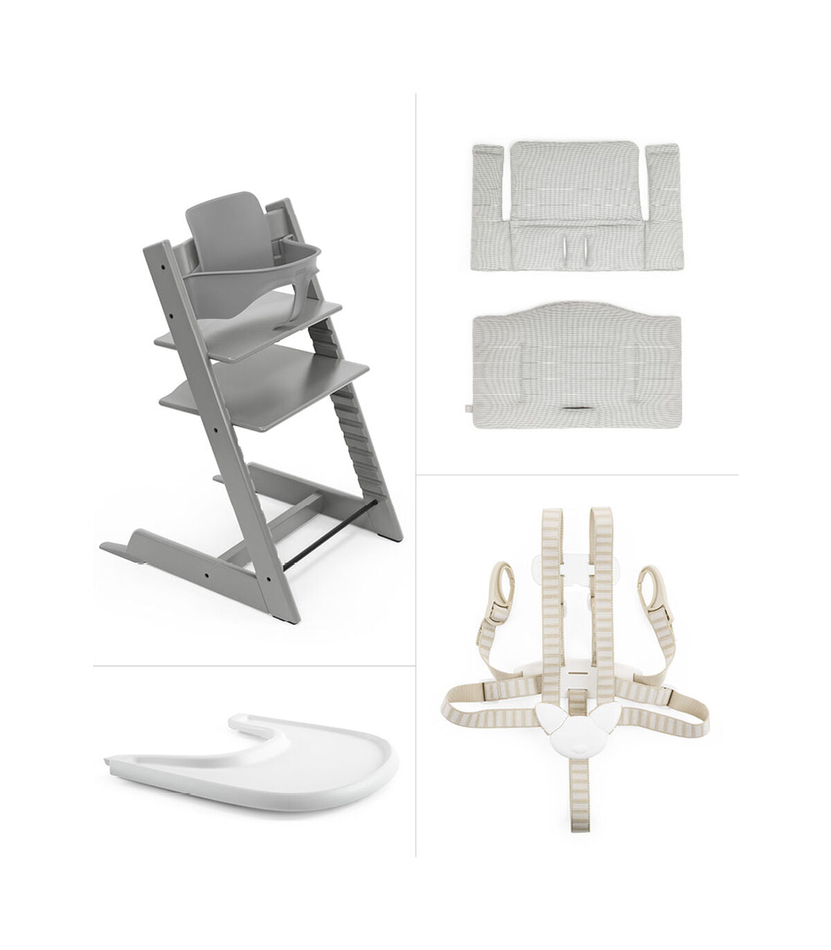Tripp Trapp High Chair / Cushion / Tray