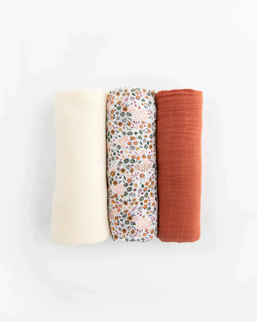 Cotton Muslin Swaddle Blanket Set