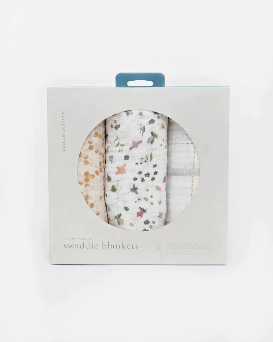 Cotton Muslin Swaddle Blanket Set